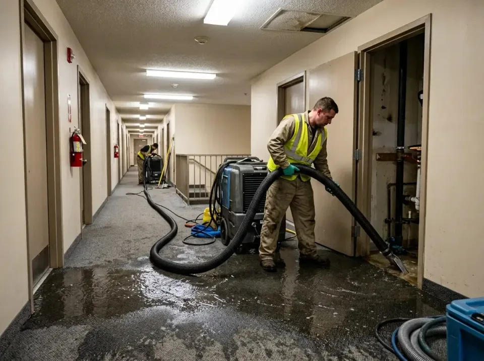 multi-unit-apartment-hallway-f-005 — frequently asked questions, Emergency Burst Pipe Water Extraction & Removal in Hurst, TX